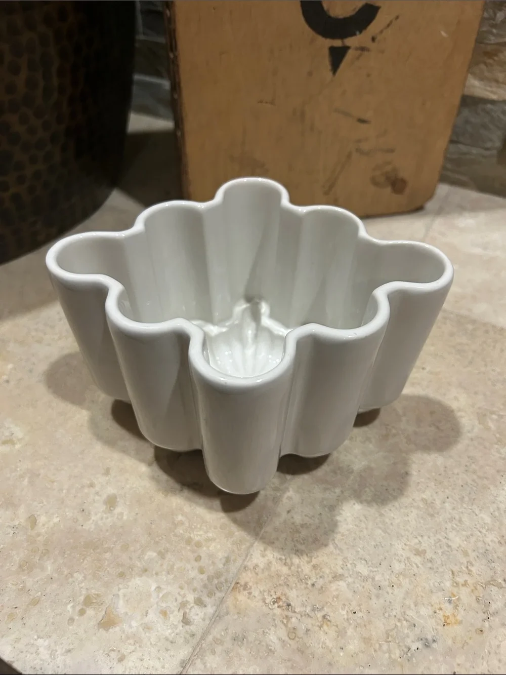 vintage ceramic jelly or pudding mold